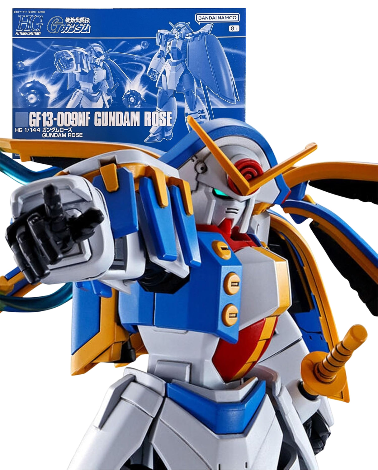 HG GF13-009NF Gundam Rose - Premium Bandai