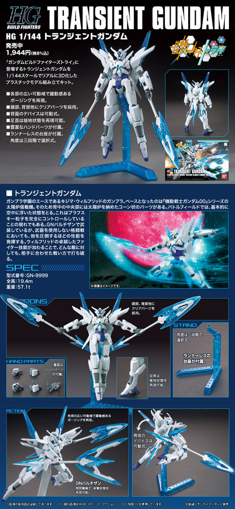 HGBF 1/144 Transient Gundam