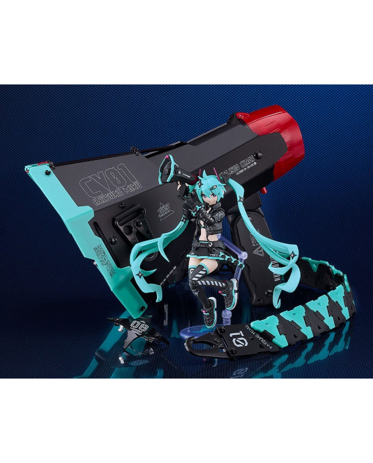 Character Vocal Series 01: Hatsune Miku Plamatea Plastic Model Kit Chuocho Tactical Craft Ver. 15 cm