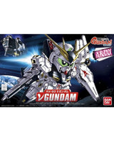 Bandai Gundam model kit box art featuring the RX-93 V Gundam in white, gray, and gold armor with green eyes, set against a space background with a spaceship and planet.