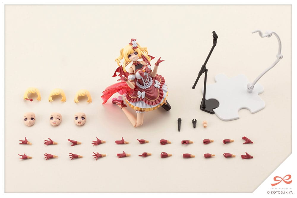 Action figure with interchangeable parts on a white background
