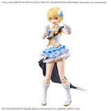 Action figure in a maid outfit with a white background