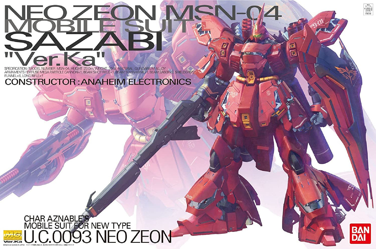 MG Sazabi MS-04 Ver Ka 1/100 - Union Gundam